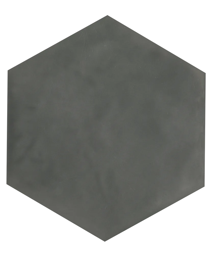 Hexagon Taupe ceramic wall tile 7x8 size from Roca USA in a warm taupe finish