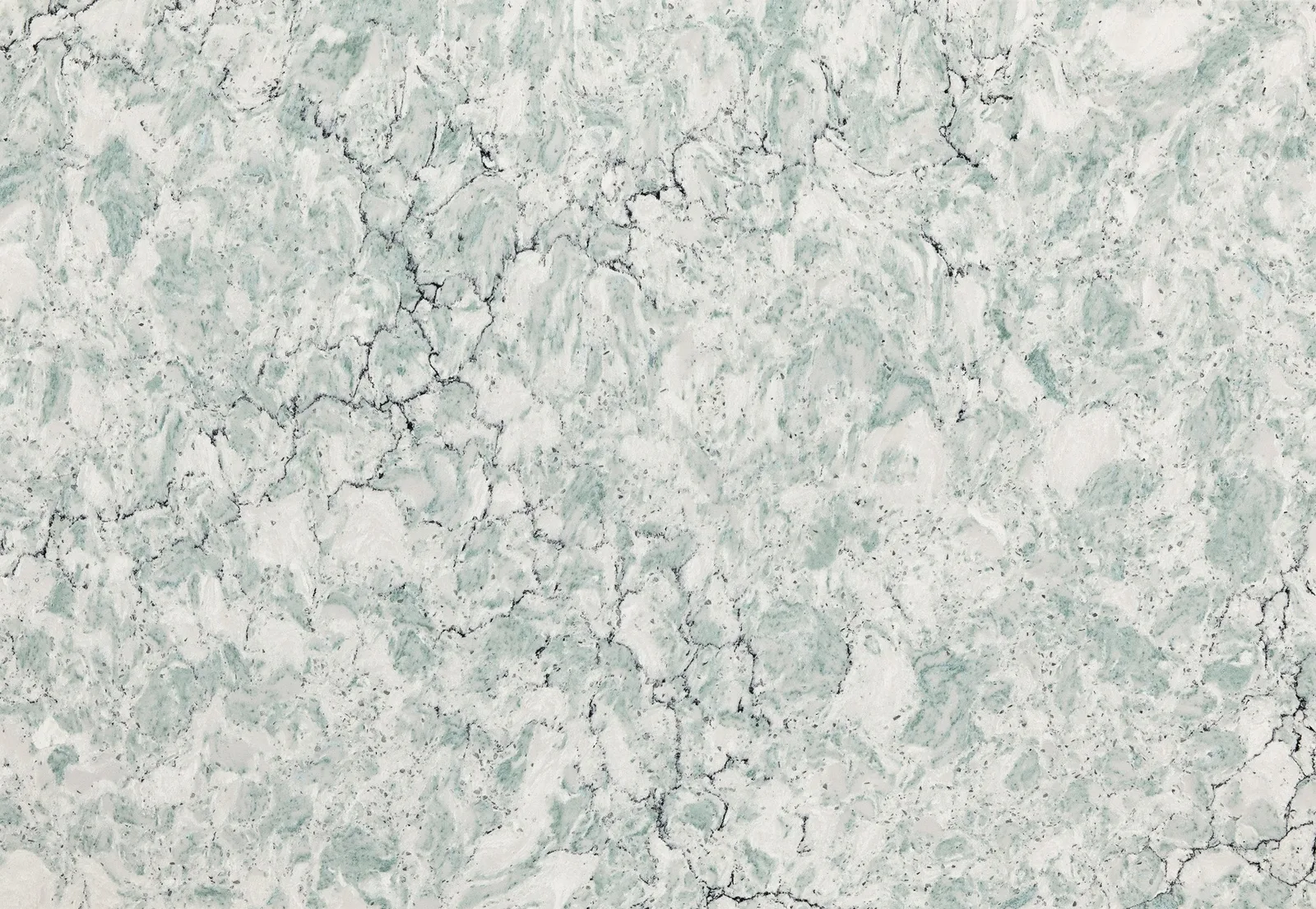 Kendal Quartz Countertop in polished finish, 132" x 65.5", made from durable quartz material