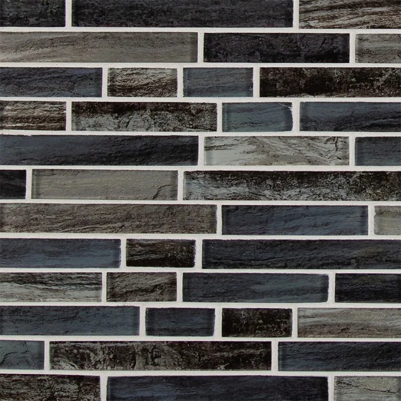 Grigio Lagoon Interlocking Mosaic Tile in gray color, 5/16 inch thickness, made from high-quality material
