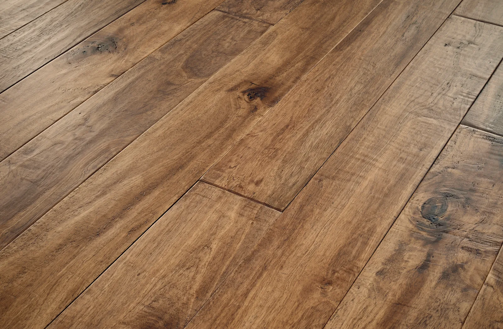 Kodiak Engineered Hardwood Flooring in Autumn, Champagne, Fawn, Rye colors, 3/8" x 5" planks, durable engineered hardwood material