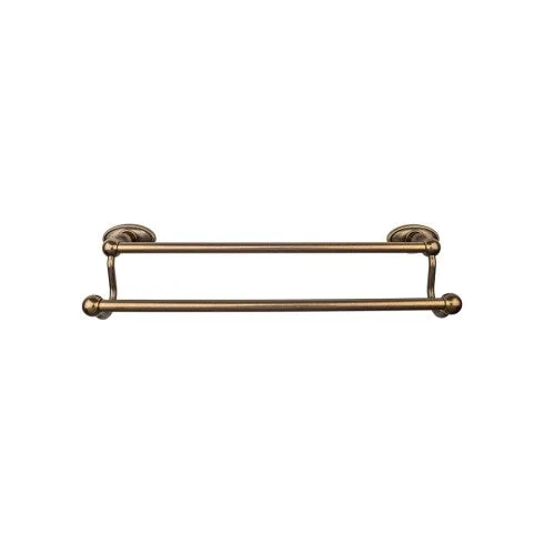 Edwardian Bath Towel Bar Double - Oval Backplate