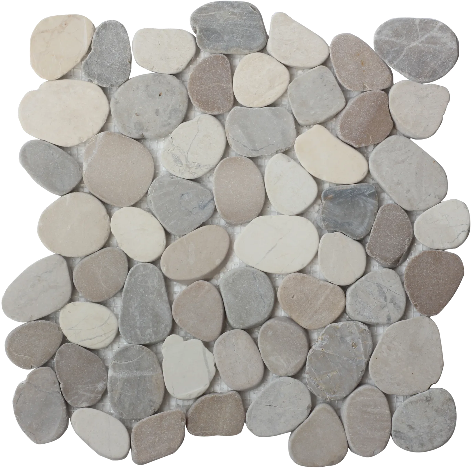 Navajo White Flat Indonesian Stone Mosaic