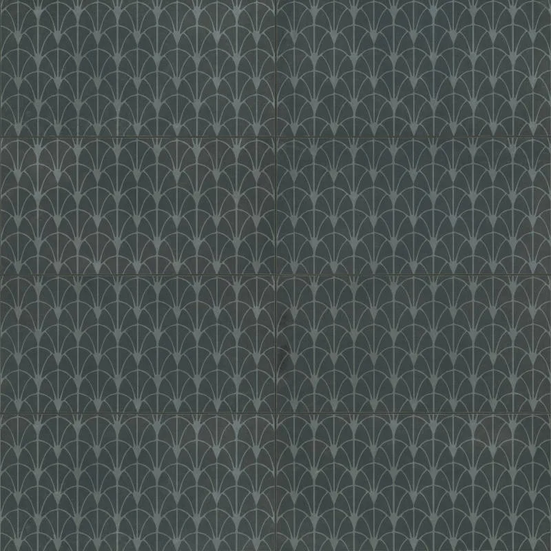 Wave Coal Mosaic Tile 12x24 and 12x12 in honed finish, porcelain material, suitable for floors and walls
