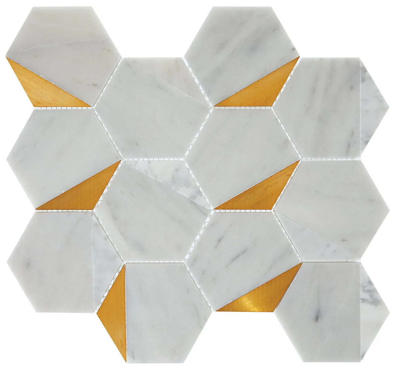 Daltile Lavaliere Alluring White/Brass