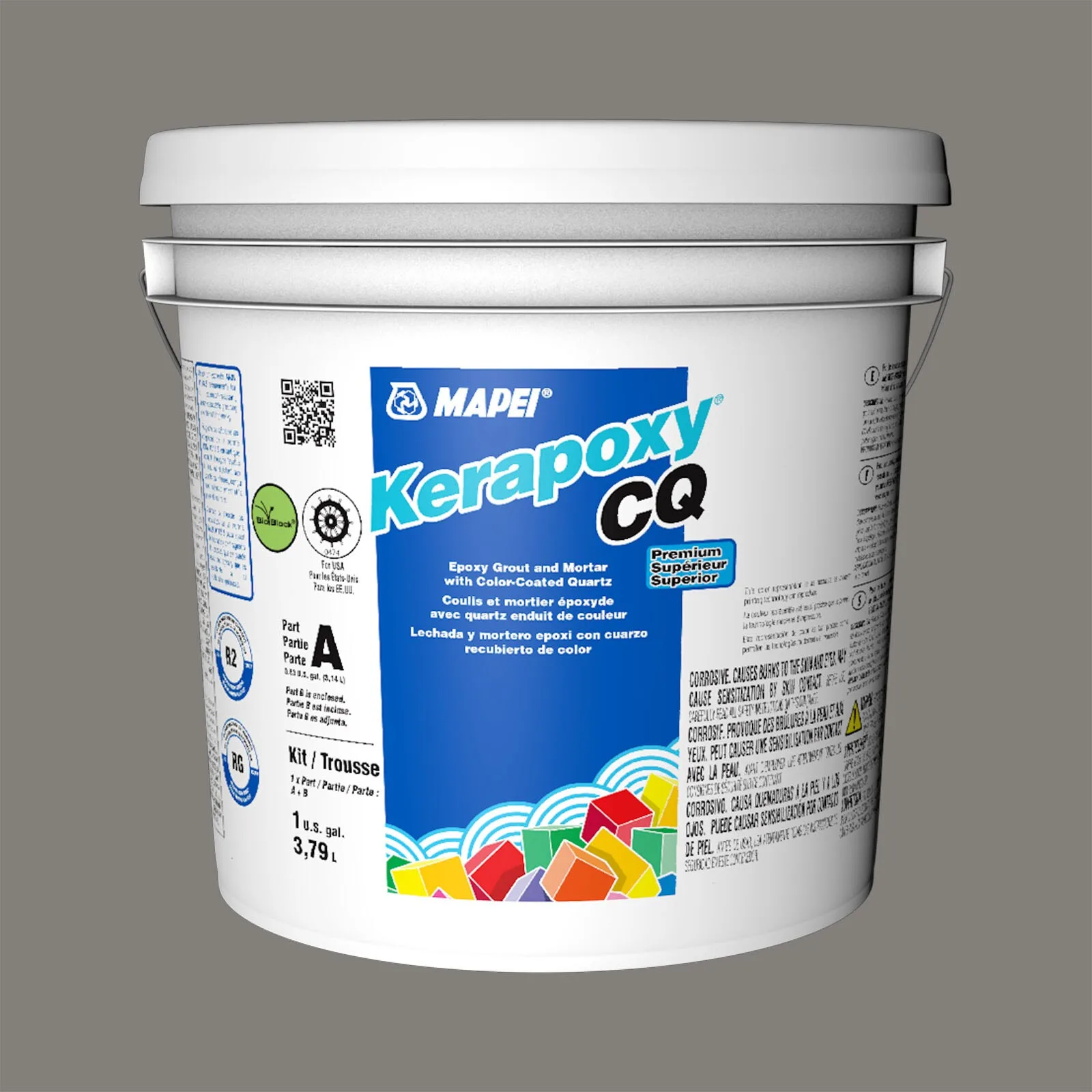 Mapei Kerapoxy CQ Iron #5107 Epoxy Grout (1 Gal)
