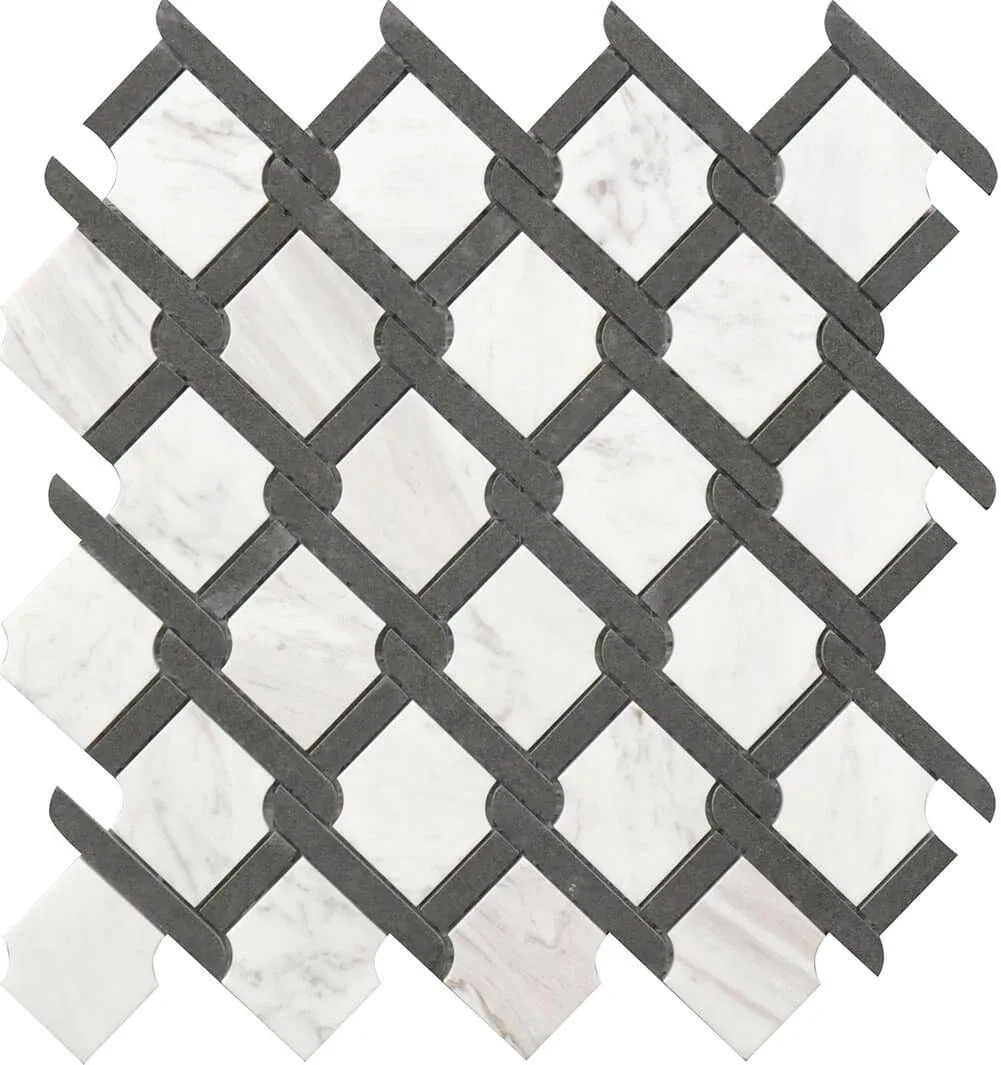 Medallion Black & White Marble