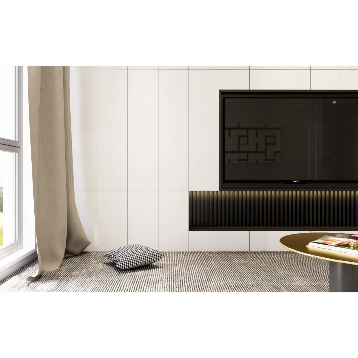 Choice Matte Ceramic Tile in Bone, Gray, and Taupe colors, 12x24 size, ceramic material with matte finish