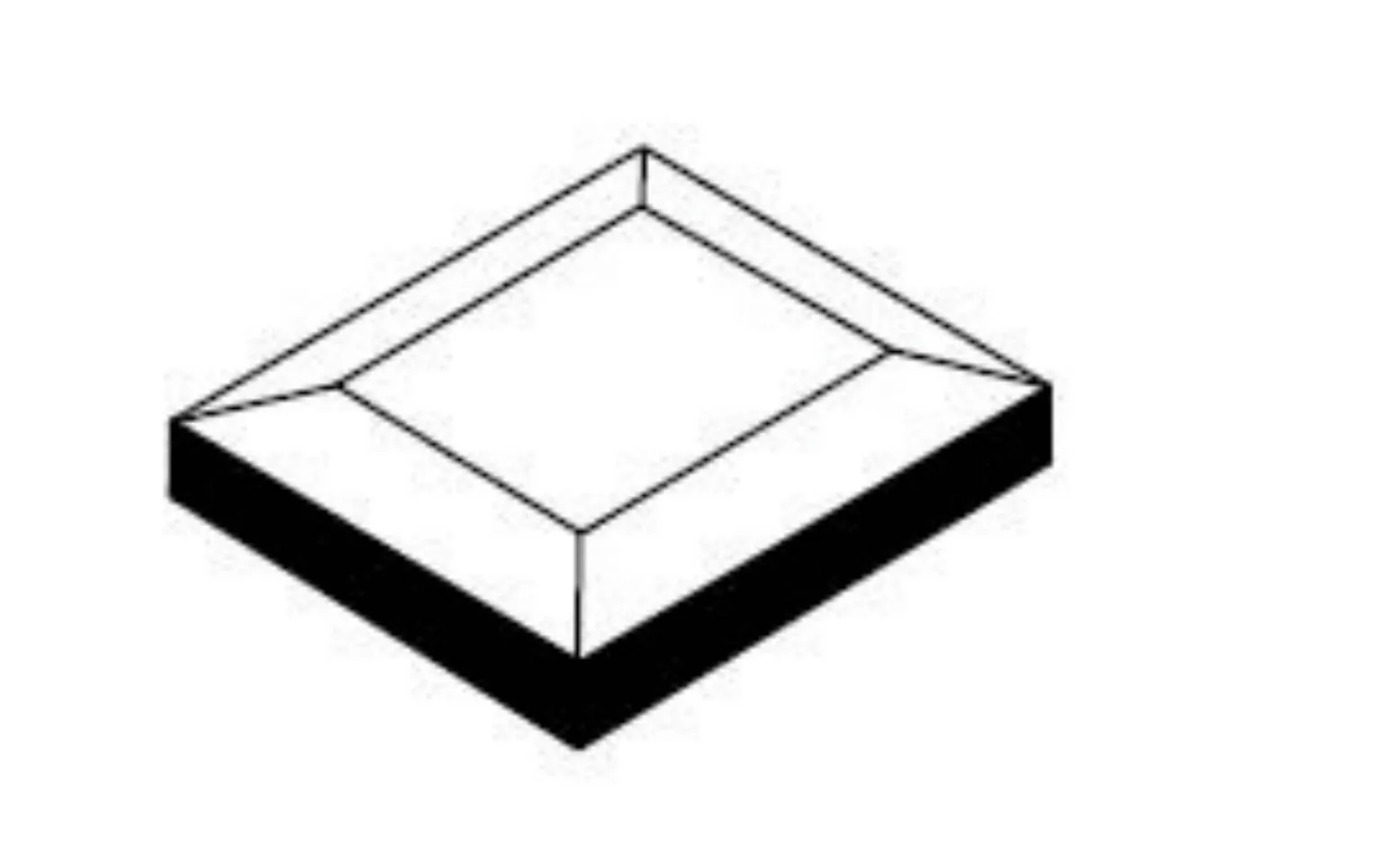 Hampton Beveled Double Glazed Edge 3x3 Ceramic Tile in Cadet Gray, Stellar Blue, White, and Bone