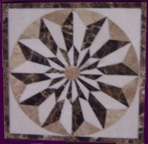 Marble Medallions Mini Design 022, 12" Square