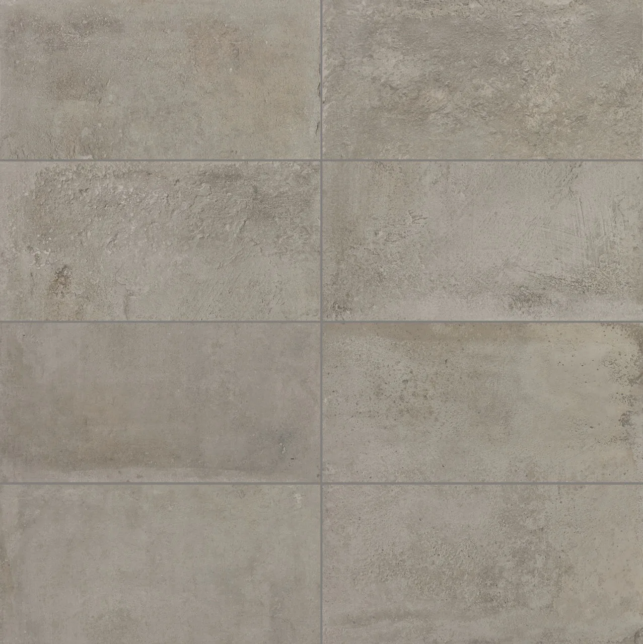 Daltile Rekindle Medium Grey 12X24, Matte, Rectangle Porcelain Tile