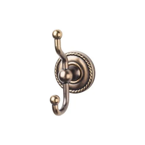 Edwardian Bath Double Hook Rope Backplate