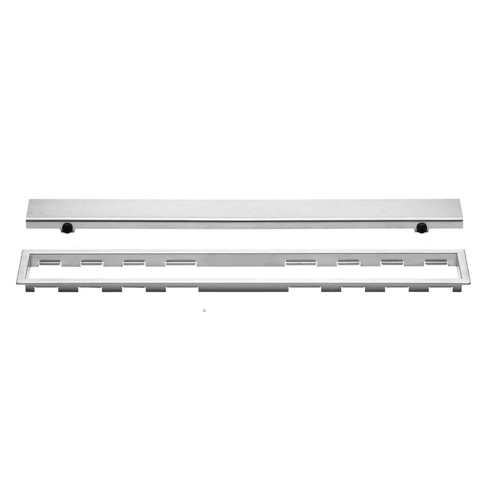 Schluter Kerdi-Line Closed Grate Assembly Brushed Stainless Steel 31-1/2 in. Shower System