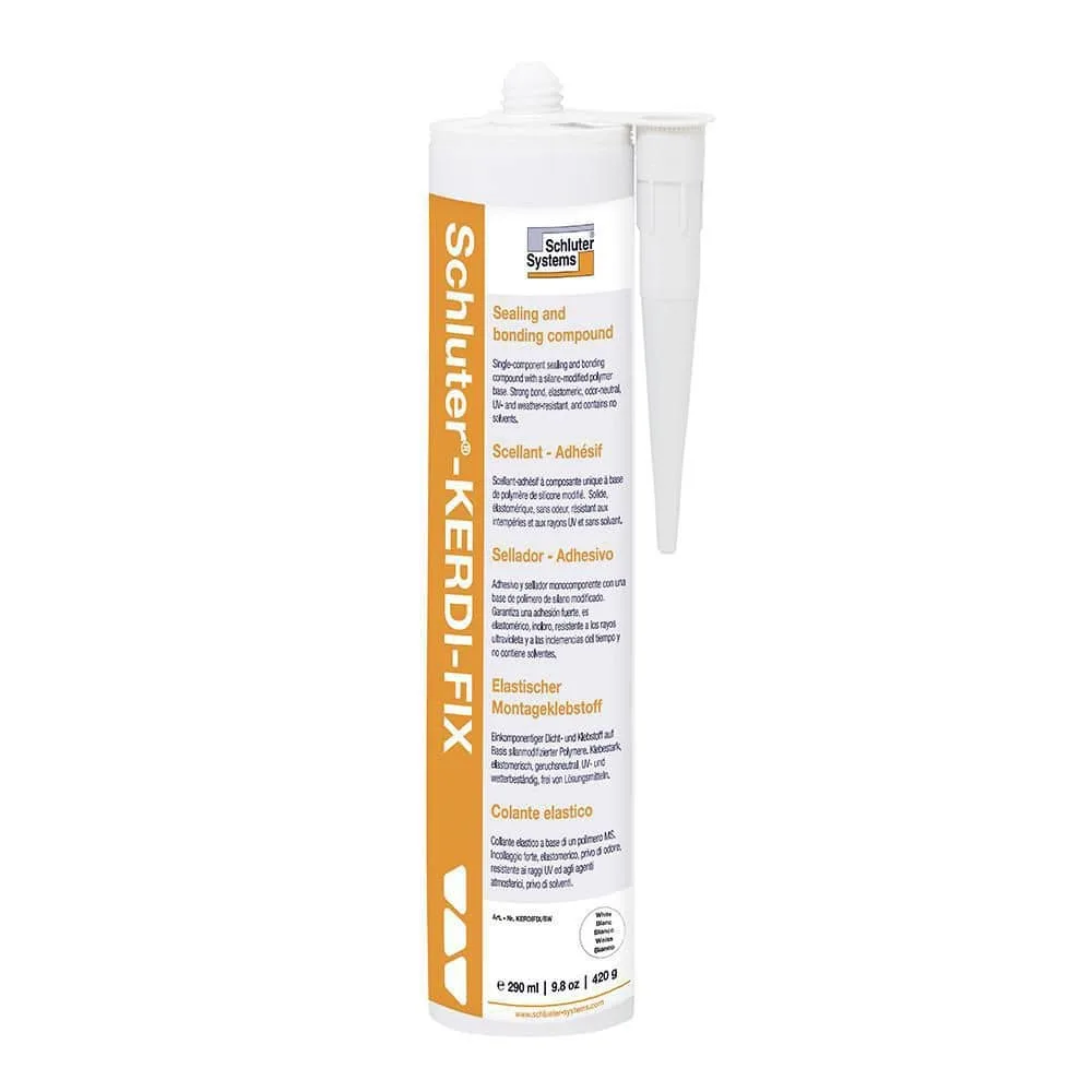 Schluter Kerdi-Fix 290 ml Bright White Sealing/Bonding Compound KERDIFIX/BW