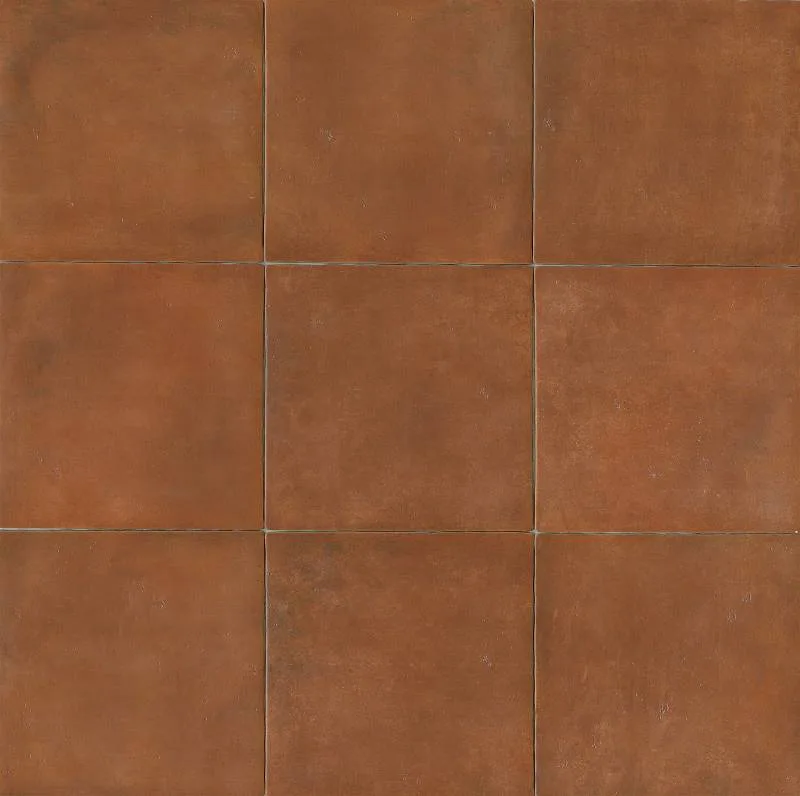 Sicilia porcelain tile in gloss wall finish, 14.25x14.25 square, Cotto Nature collection by Bedrosians, perfect for backsplash and wall applications.