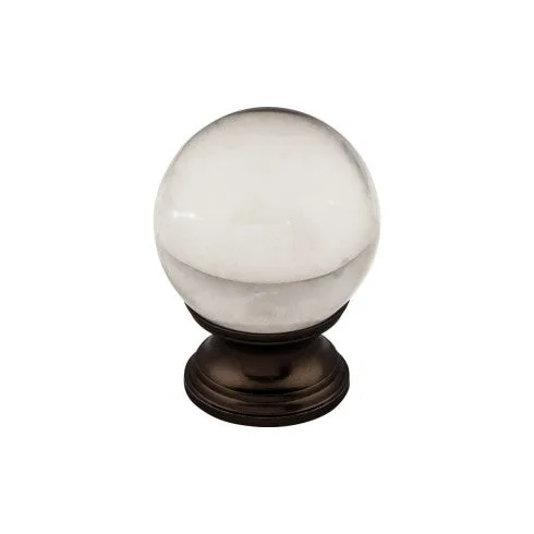 Clarity Clear Glass Knob
