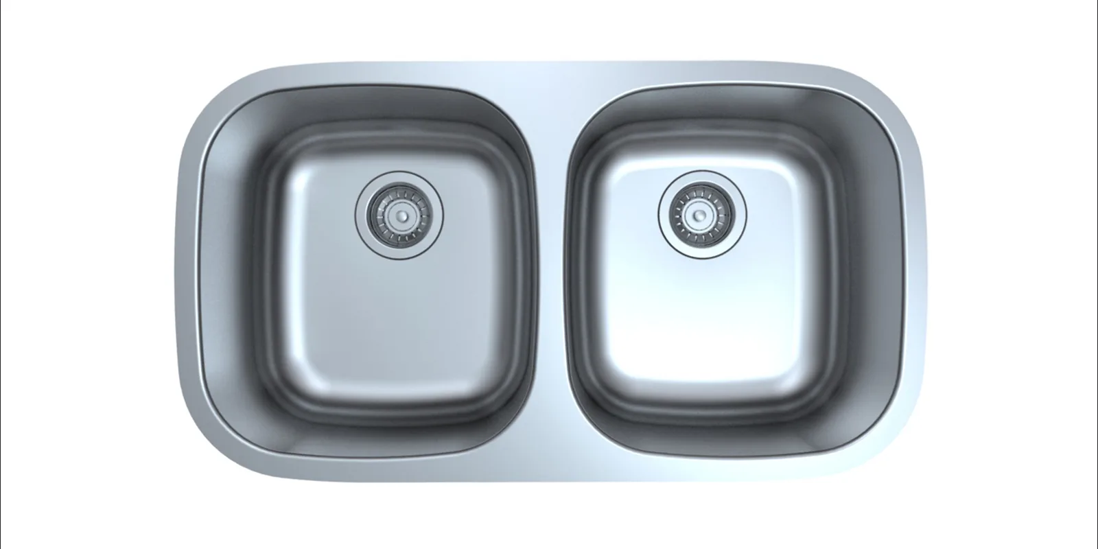 50/50 Same Size Undermount
