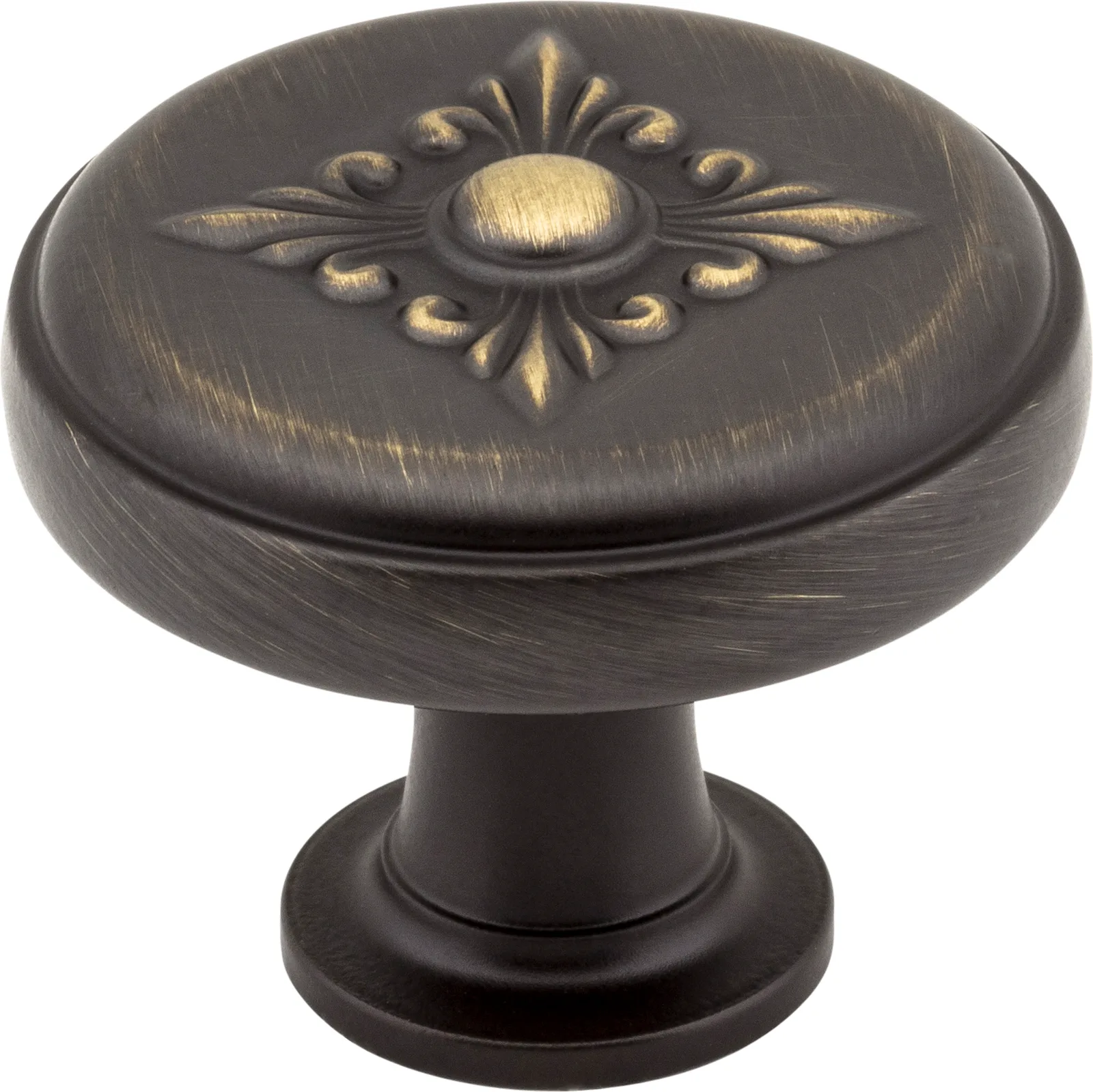 Lafayette Baroque Cabinet Knob in Oil Rubbed Bronze, 1-3/8" diameter, decorative hardware for cabinets