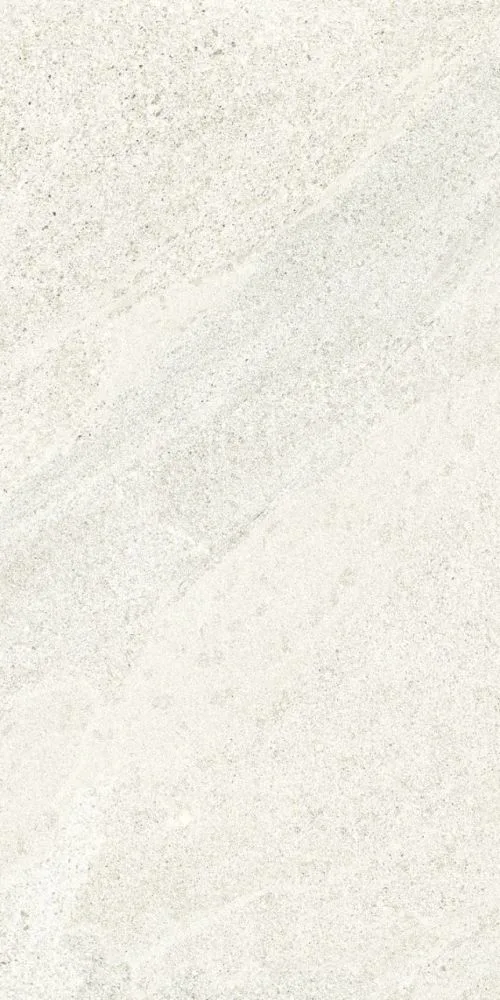 Tune Snow porcelain tile in matte finish, sizes 12x24, 24x24, 48x48, featuring a limestone look and Grip R11 finish.