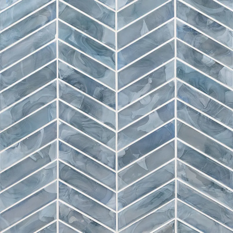 Blue Shimmer Chevron