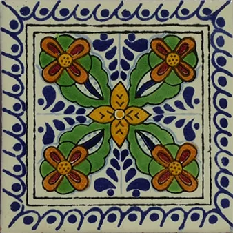 L123 - Tropical Sea Talavera Tile