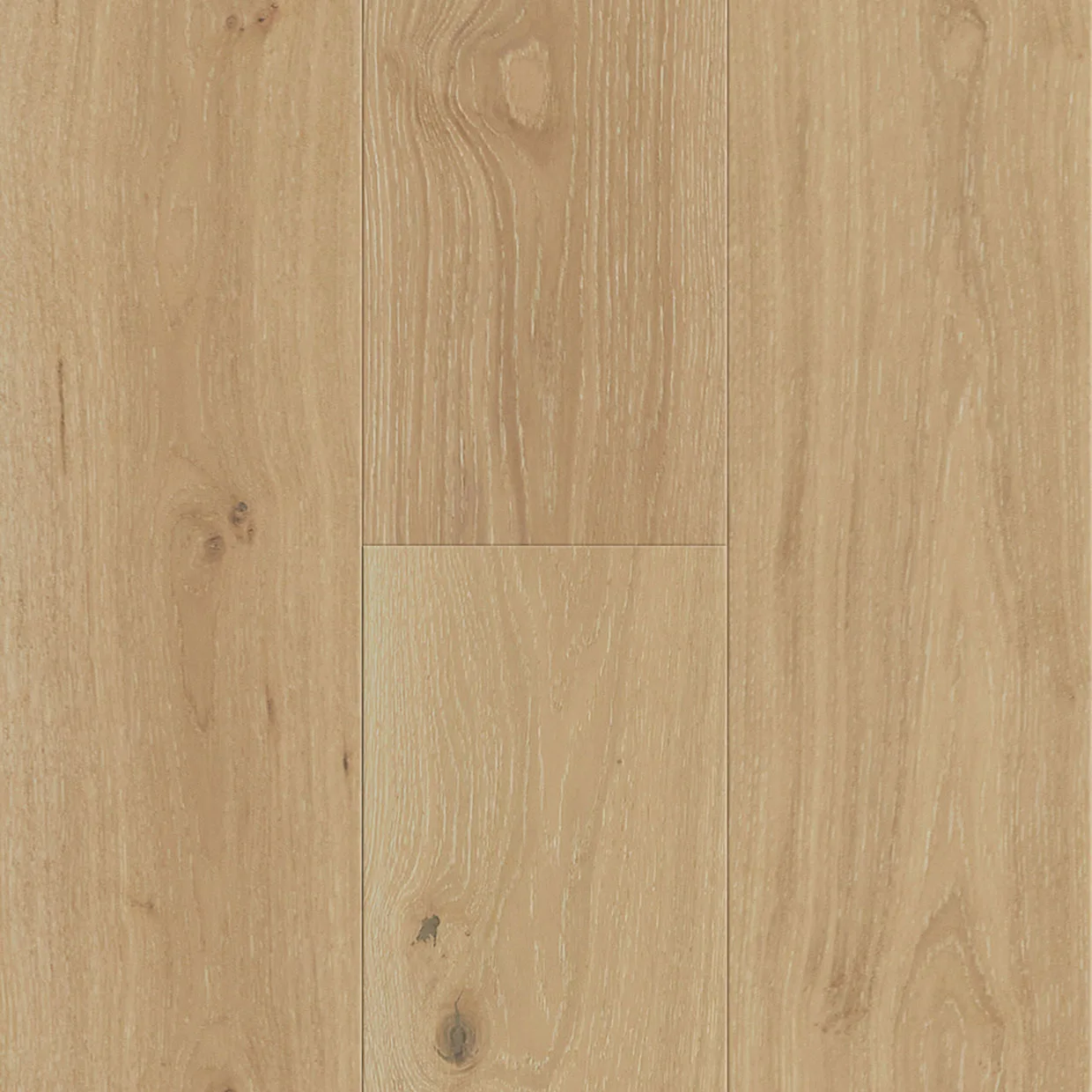 Modern Elegance Plank in Sandstone Beige, engineered hardwood, wire brushed finish, 5/8" x 9-1/2" x 86.6"
