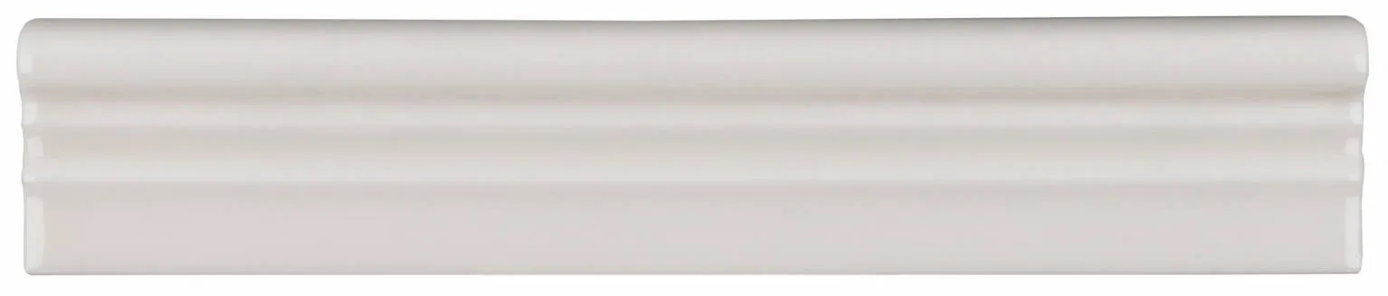 Habitat Molding in Glossy Alabaster, ceramic wall tile, size 2x10.3