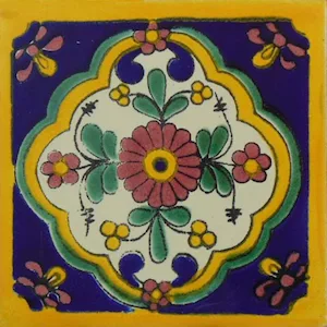 L93 Gloden Clover Talavera Tile 4x4 ceramic glazed finish