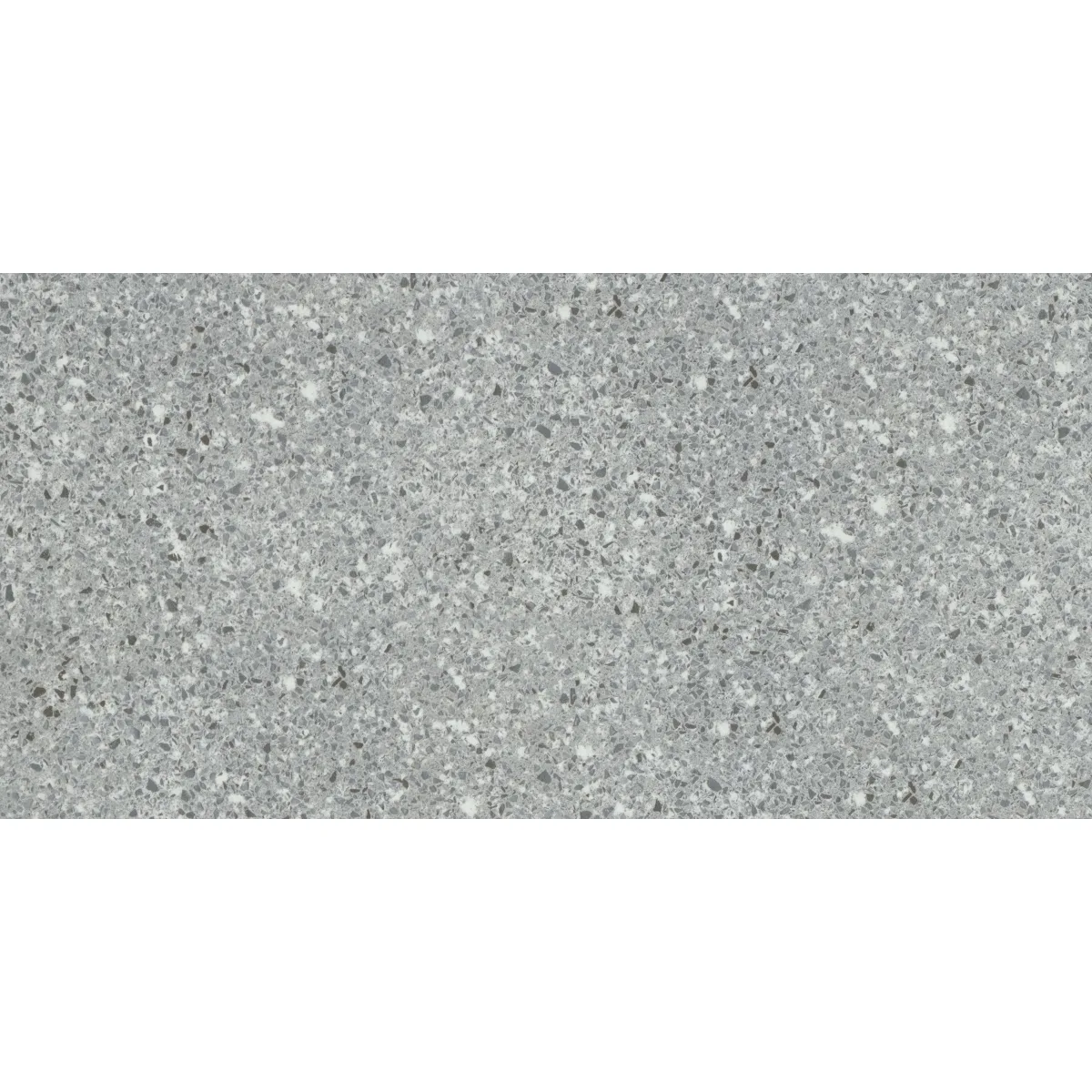 Fragmento Small Speckle Matte porcelain tile in silver, white, and black, 12x24 and 24x24 sizes, matte finish, rectified edge