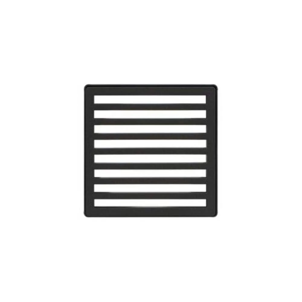 Schluter Kerdi-Drain Grate 4 in. Dark Anthracite finish, modern shower drain system, KDIF4GRKTSDAD21