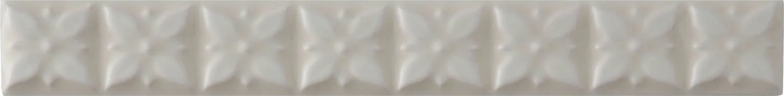 Ponciana Liner ceramic tile in Timberline color, size 1x7.8, handcrafted finish