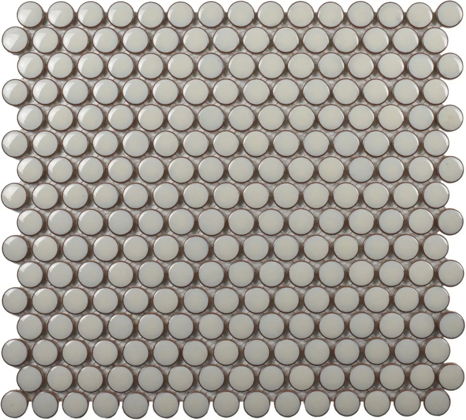 Bright Cream Penny Round