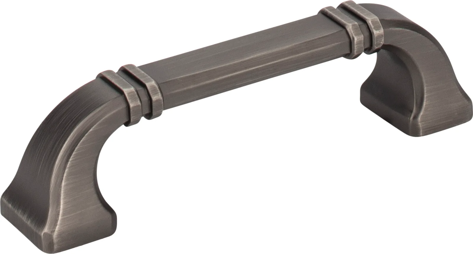 Ella Cabinet Pull-96 in Pewter, Chrome, Nickel, and Oil Rubbed Bronze finishes, decorative hardware for cabinetry