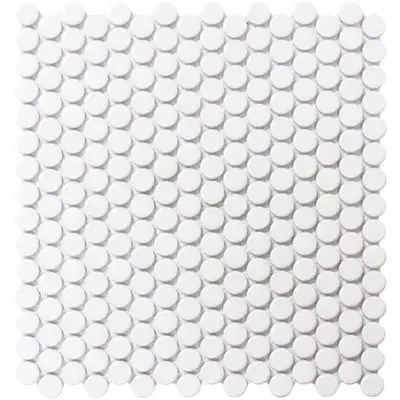 Bright White Penny Round