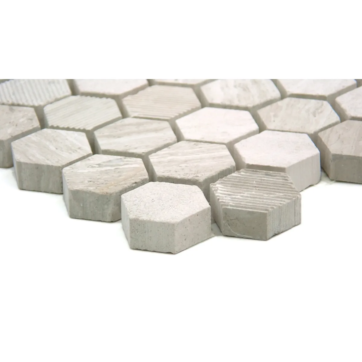 Metro 1inch Hexagon Blend Mosaic