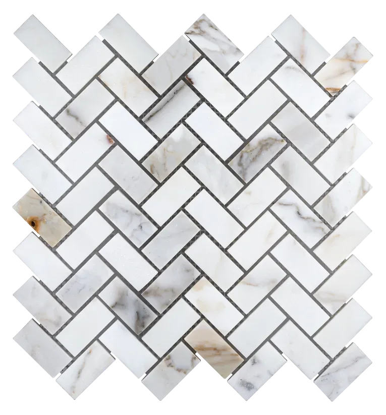 Calacatta Gold Herringbone