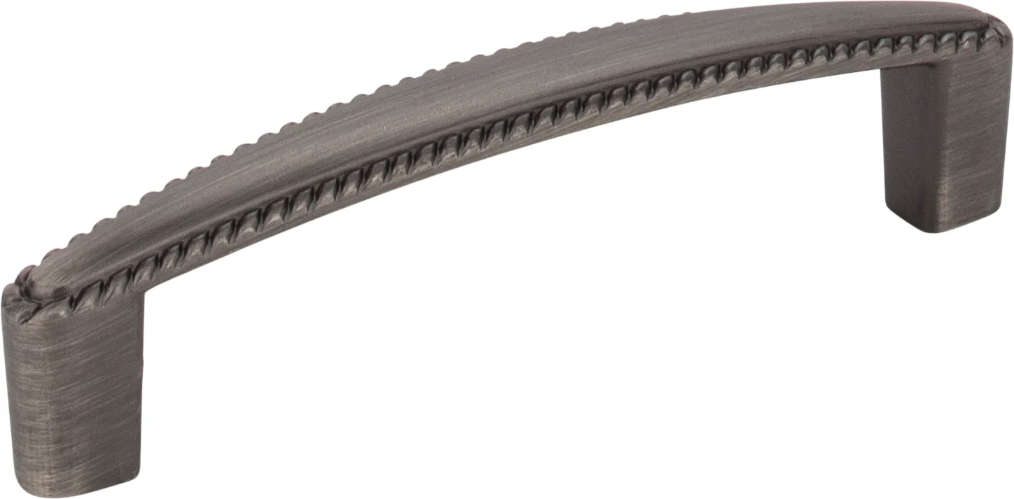Lindos Cabinet Pull-96 in Brushed Pewter finish, 96 mm center to center decorative hardware