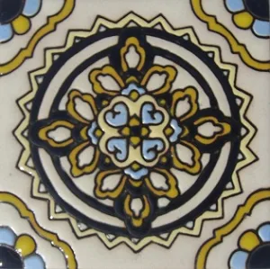 Ixtapa "La Paz" Handcrafted Relief Mexican Tile