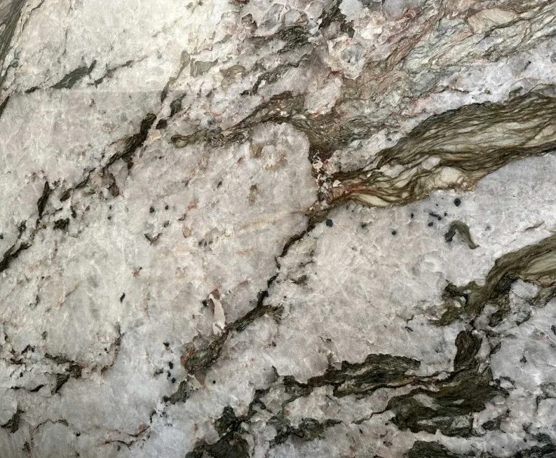 Pedre gray porcelain slab with polished finish, sintered stone material, rectified edges, suitable for countertops