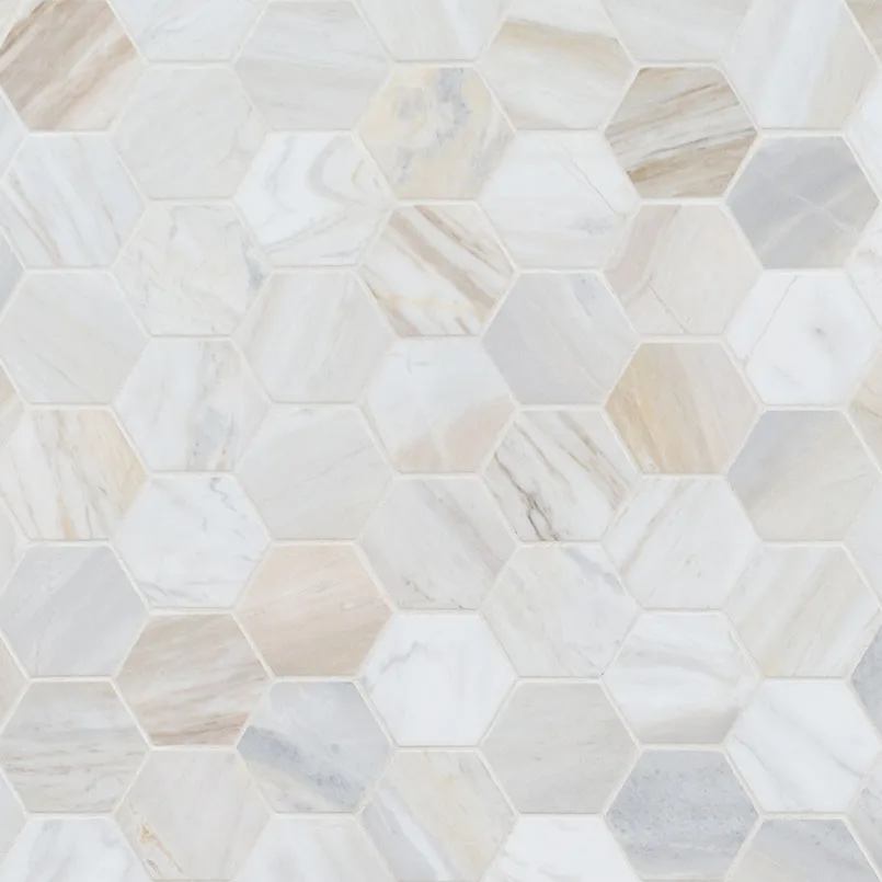 Athena Gold 2" Hexagon