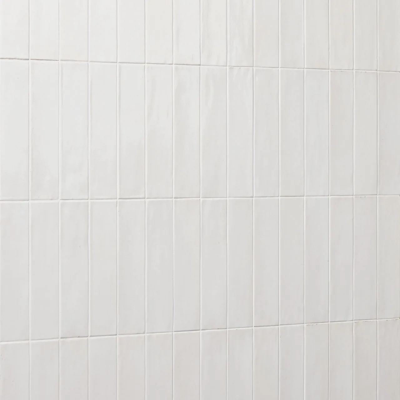 Marazzi Rice Bianco backsplash tile in glossy finish, 6x6 and 2x6 sizes, glazed porcelain material