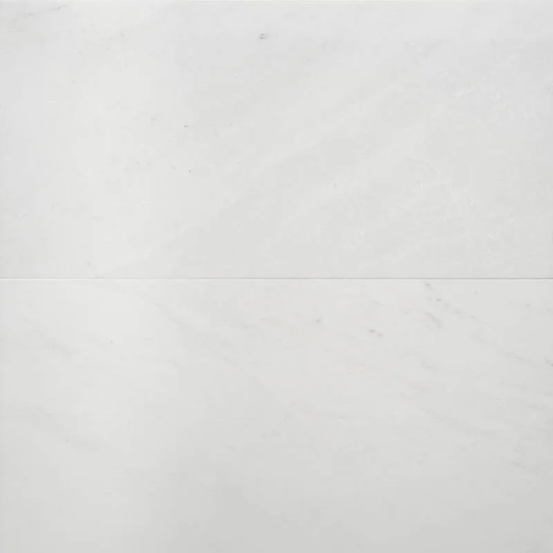 Glorious White Polished Marble Wall Tile 12x24 rectangle for backsplash and wall applications
