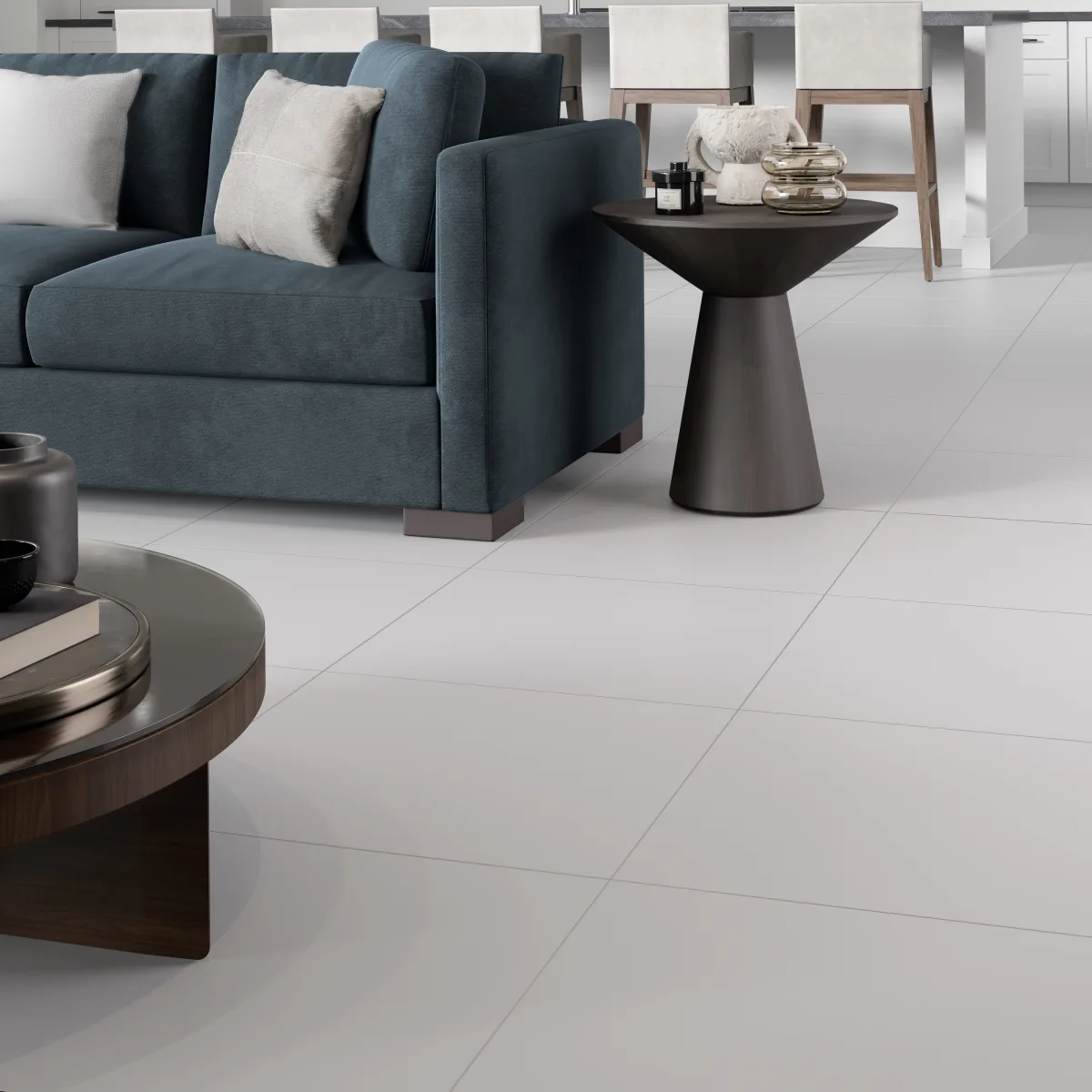 Style II Matte/Satin Pure White Porcelain Tile 12x24 24x47