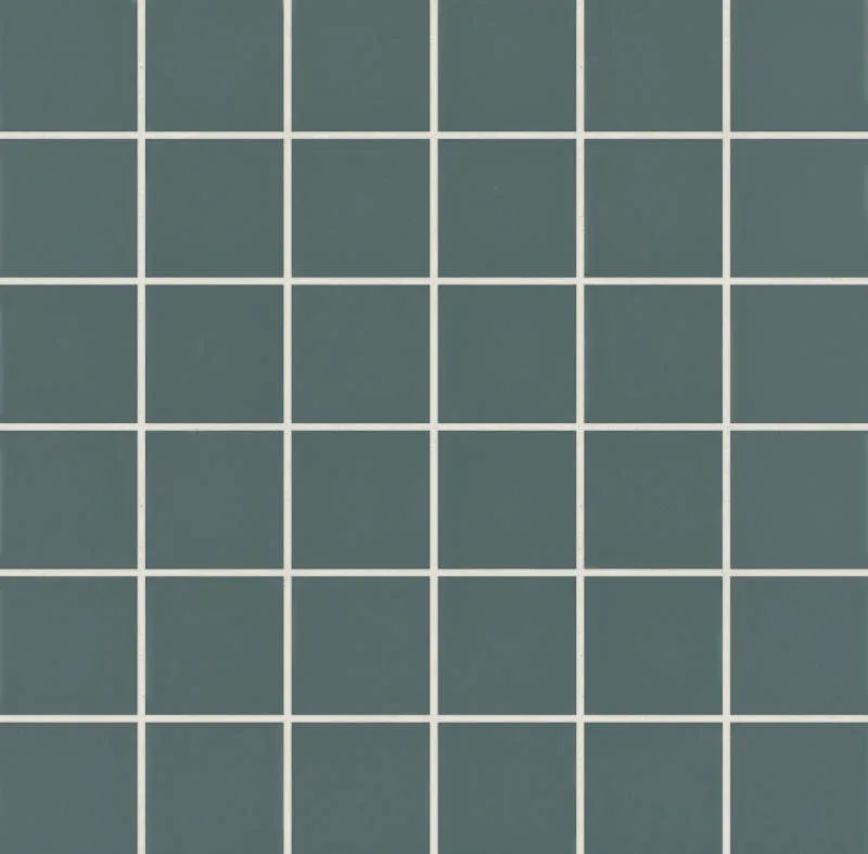 Marin Ocean Teal Mosaic Tile in teal color, porcelain material, available in multiple sizes and shapes
