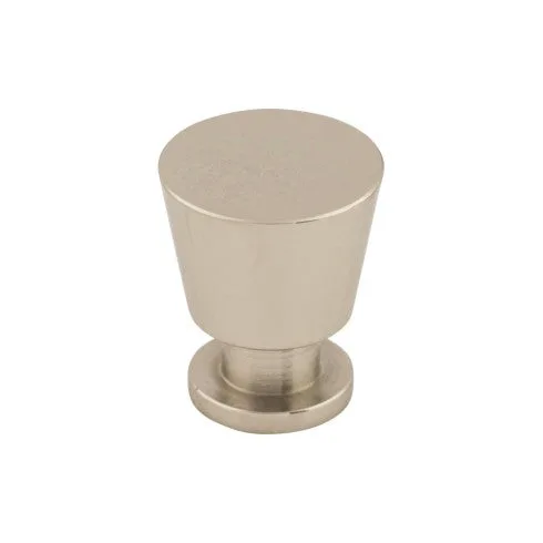 Rocks Knob in polished nickel finish, decorative hardware for cabinets and drawers, elegant design