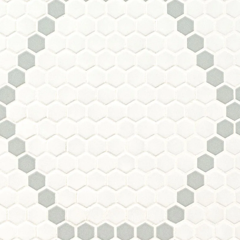 White And Gray Hive Pattern
