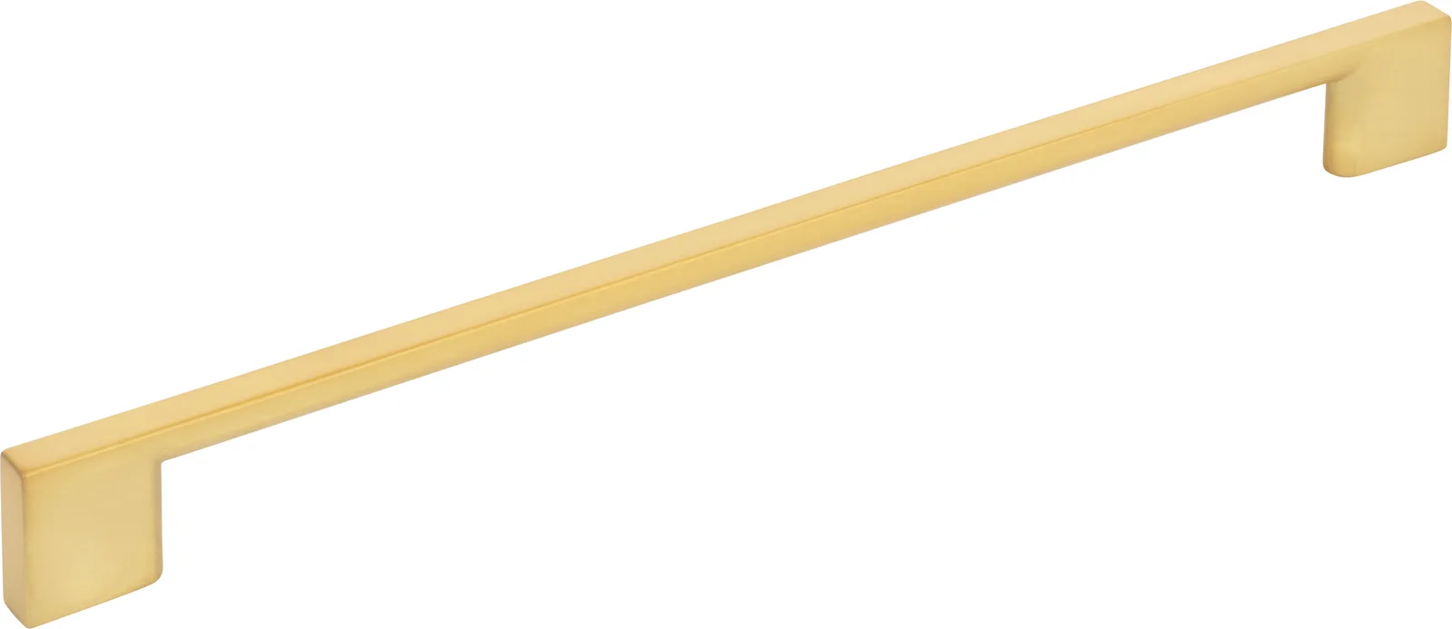 Sutton Cabinet Pull-256 in Brushed Gold finish, decorative hardware for cabinets, 256 mm center-to-center, 11-7/16 overall length