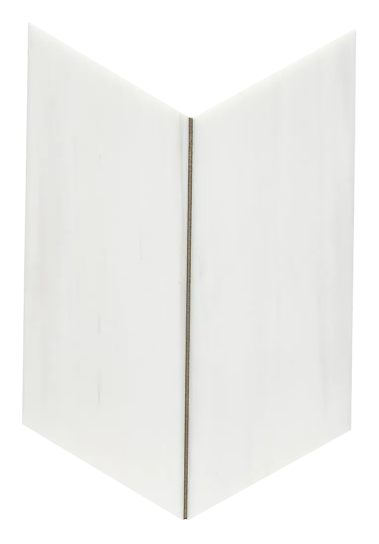 Large Chevron Dolomite White