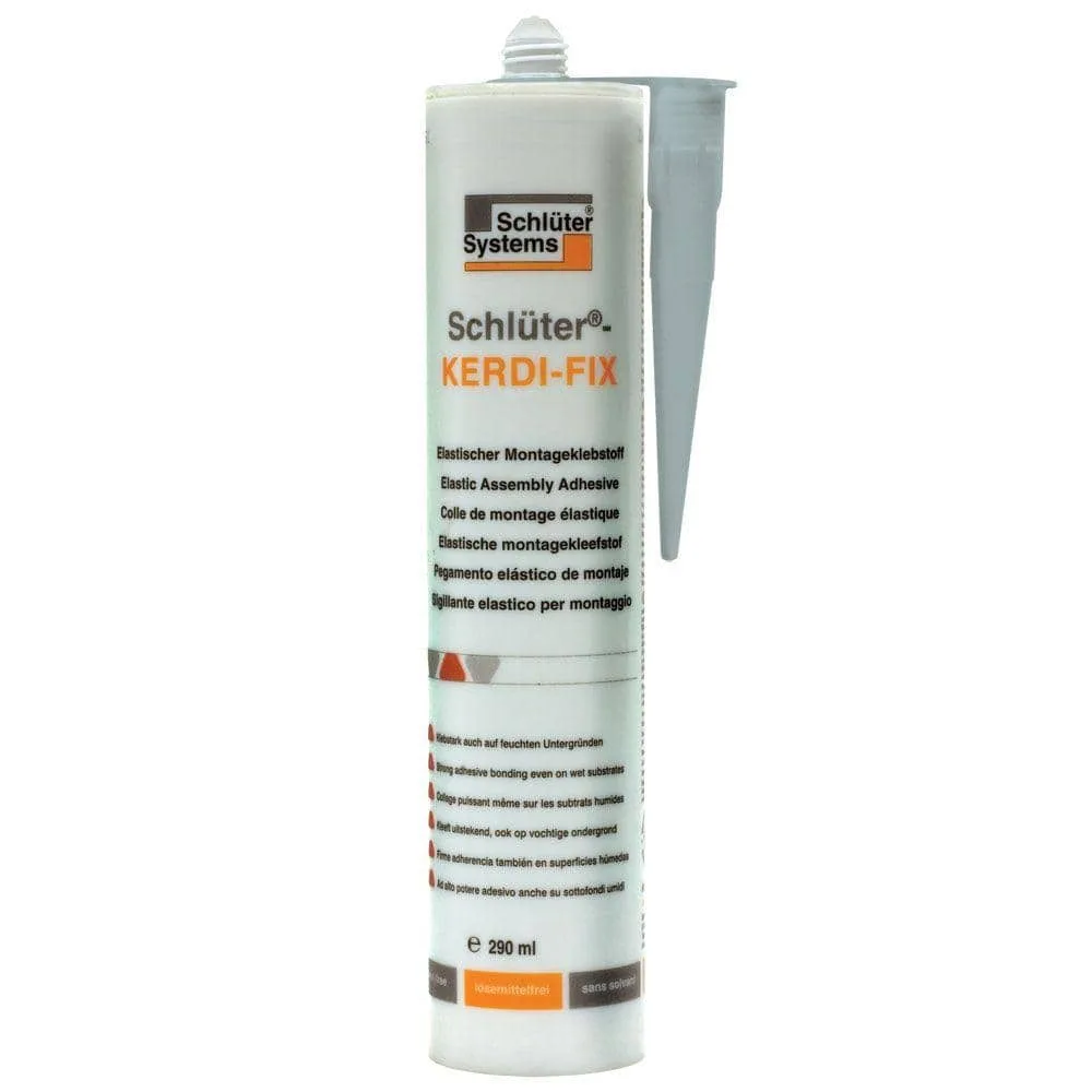 Schluter Kerdi-Fix 290 ml Gray Tile Edge Sealing Compound KERDIFIX/G