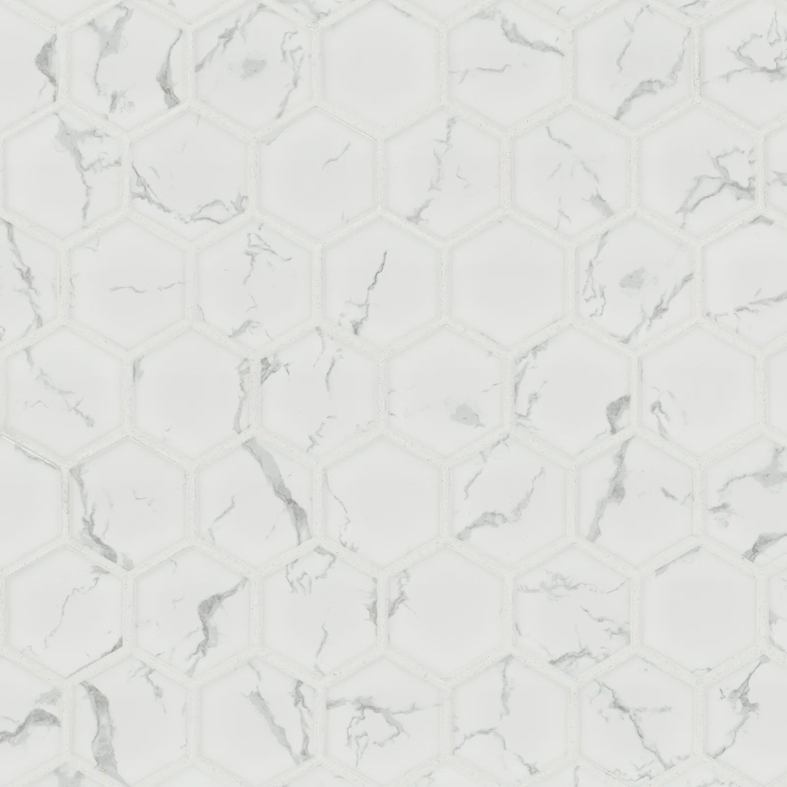 Carrara Matte 2" Hexagon