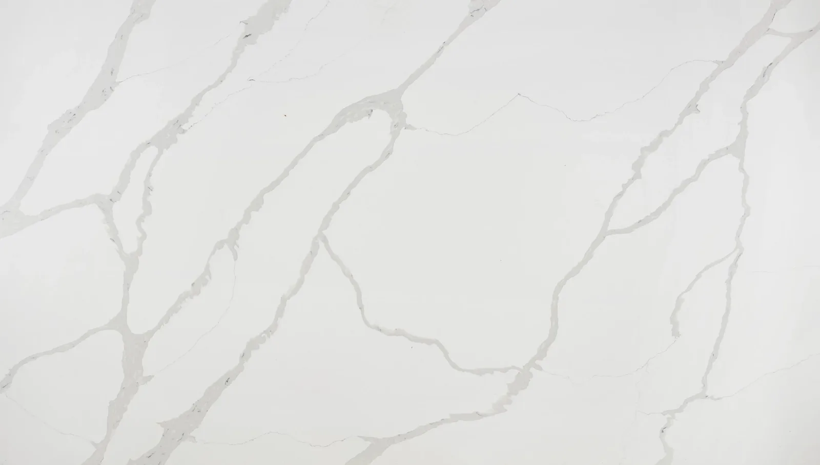 Calacatta Divine quartz countertop in white with grey veining, 2CM thickness, perfect for interior applications